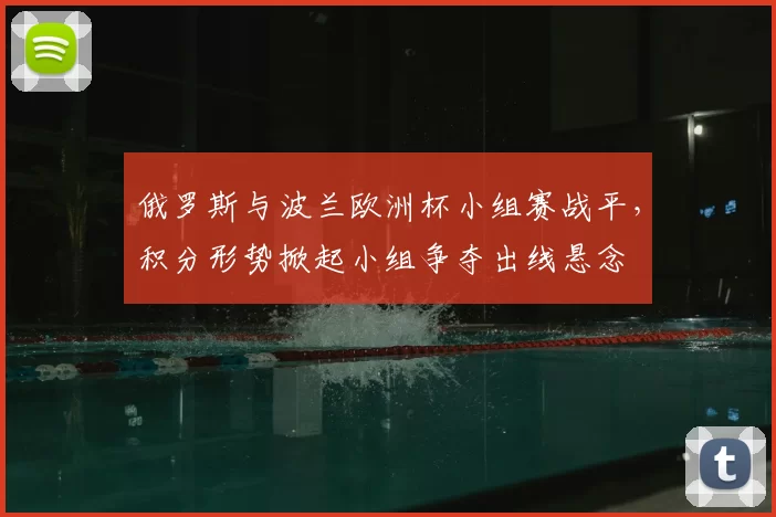 俄罗斯与波兰欧洲杯小组赛战平，积分形势掀起小组争夺出线悬念